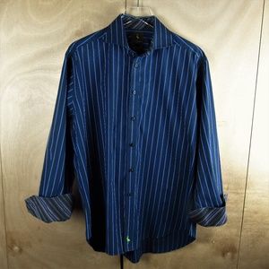 TailorByrd Men Shirt with Pattern Cuffs and Collar